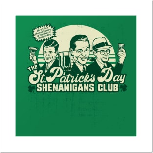 St. Patrick's Day Shenanigans Drinking Team Funny Posters and Art